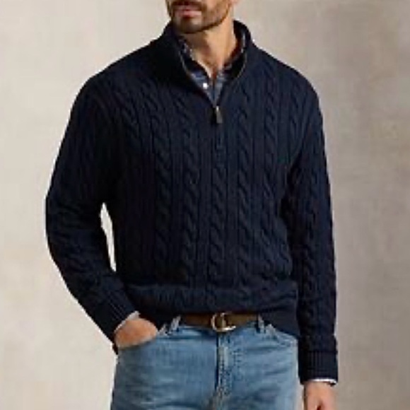 J. Crew Cotton Cable Half-Zip Sweater - Picture 3 of 15